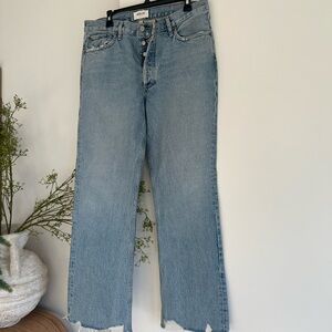 Agolde Women's Light Mid rise relaxed boot Jean